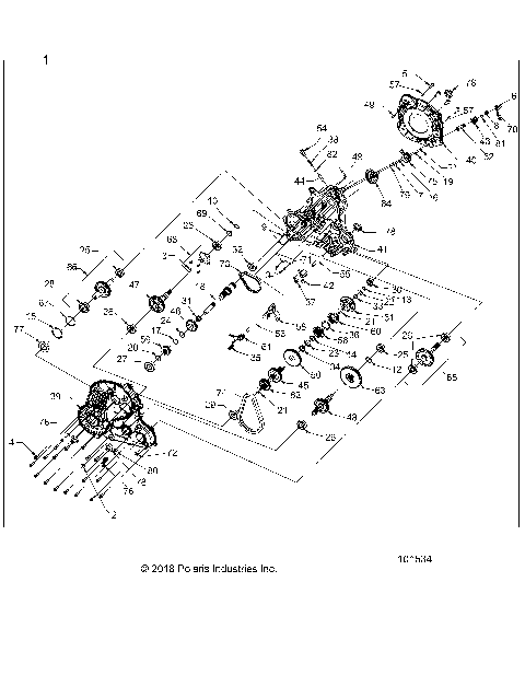 DRIVE TRAIN, MAIN GEARCASE - A20SGE95AK (101534)