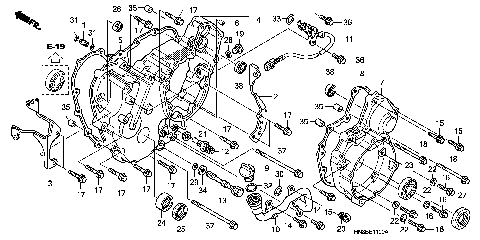REAR CRANKCASE COVER