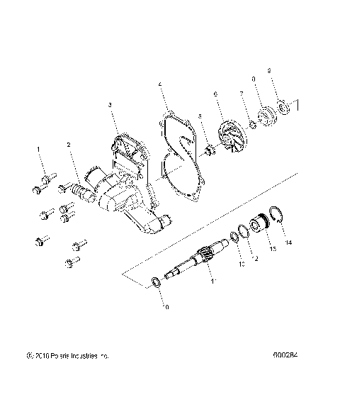 ENGINE, WATER PUMP - S21EEF6PSL/PEL (600284)