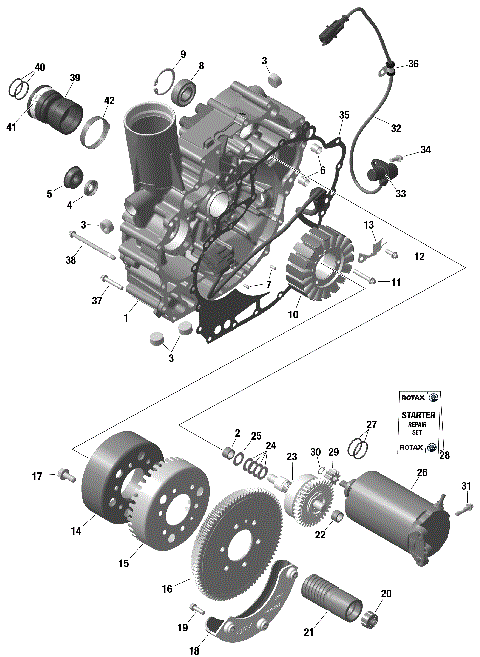 01- ROTAX - Magneto and Electric Starter