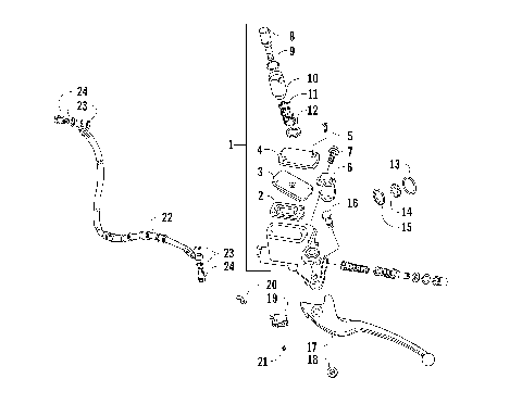HYDRAULIC HAND BRAKE ASSEMBLY [92720]