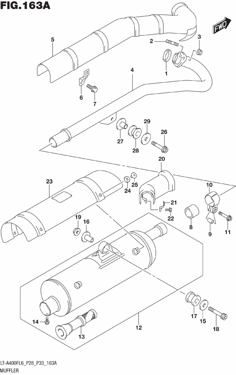 MUFFLER (LT-A400FL6 P28)