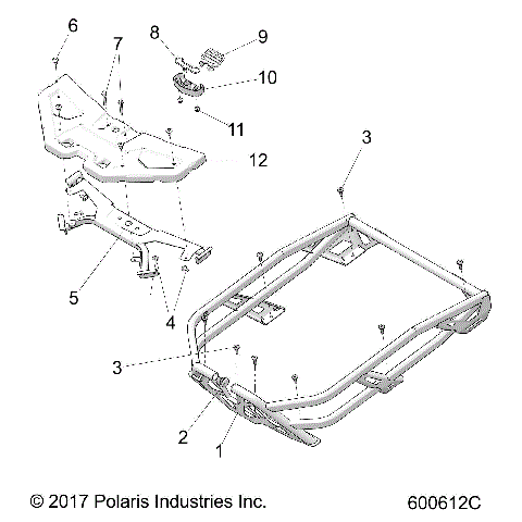 CHASSIS, RACK ASM., ADVENTURE - S24FJE9FS/9FE ALL OPTIONS (600612C)