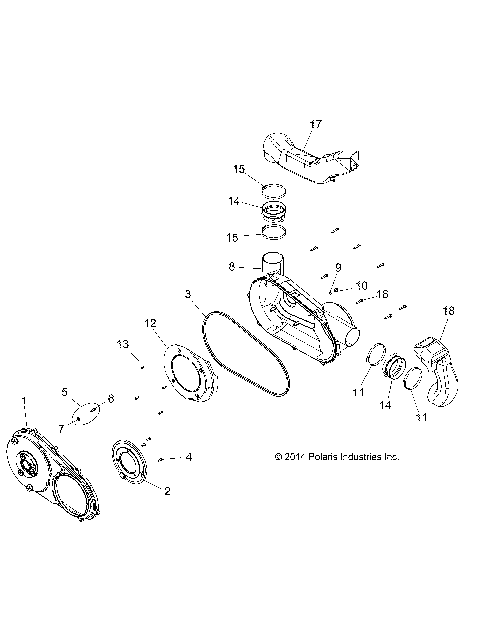 BODY, CLUTCH COVER - A15SEA32HA (49ATVCLUTCHCVR15ETX)