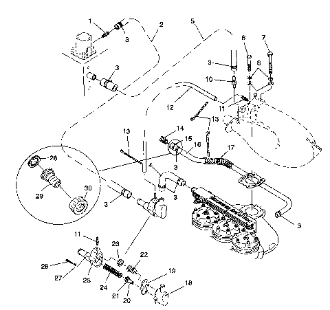 COOLING SYSTEM SL 650 / B934058 (4924732473017A)