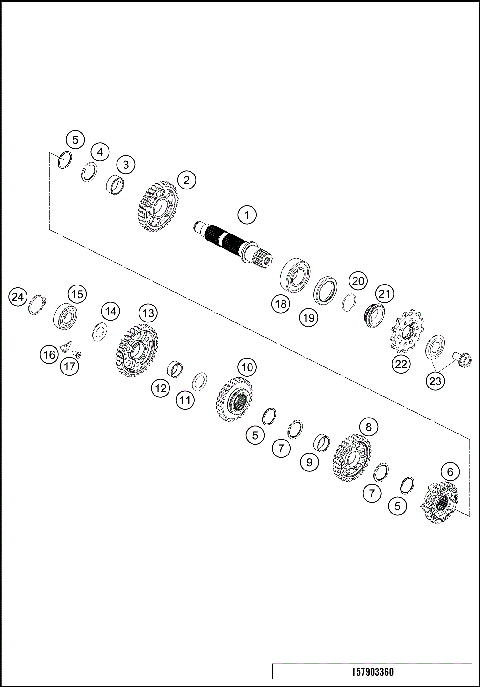 TRANSMISSION II - COUNTERSHAFT