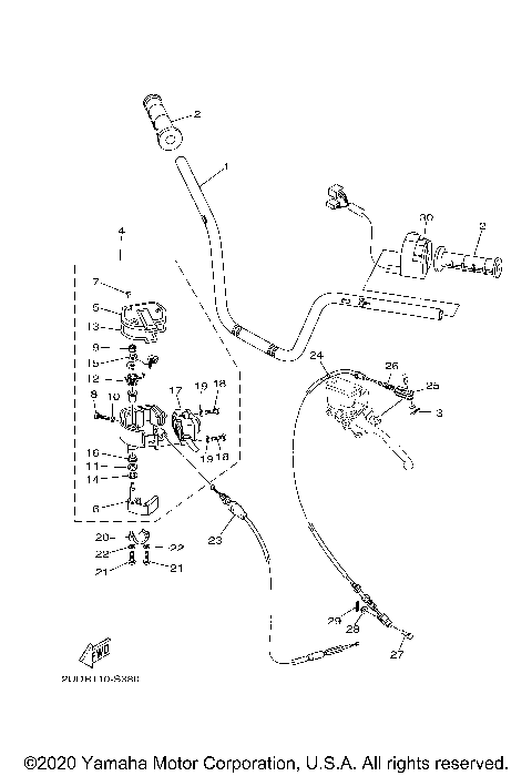 STEERING HANDLE CABLE