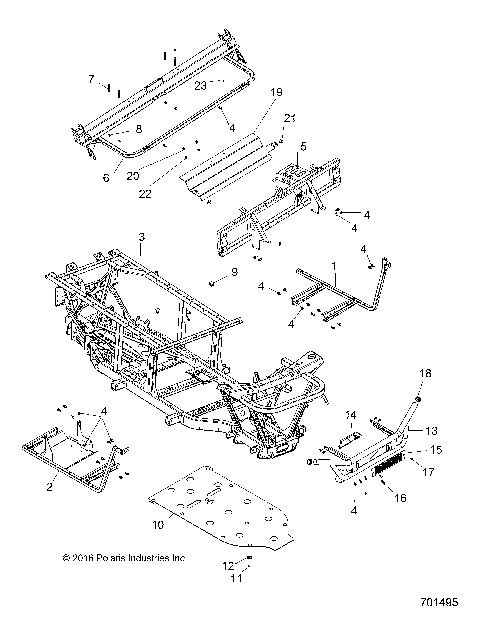 CHASSIS, FRAME and FRONT BUMPER - R17RMA50A4/A1 (701495)