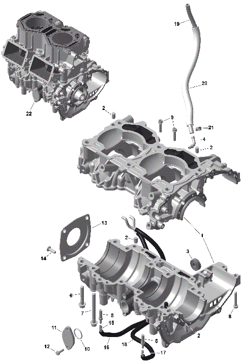 01- ROTAX - Crankcase
