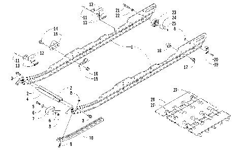 SLIDE RAILS AND TRACK ASSEMBLY [86845]