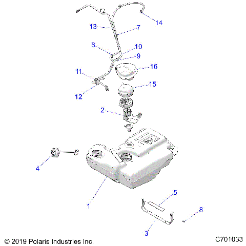 BODY, FUEL TANK - Z20A5K87BG (C701033)
