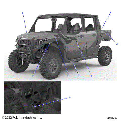 BODY, DECALS, GRAPHICS - G24G5K99AH/BH (900466)
