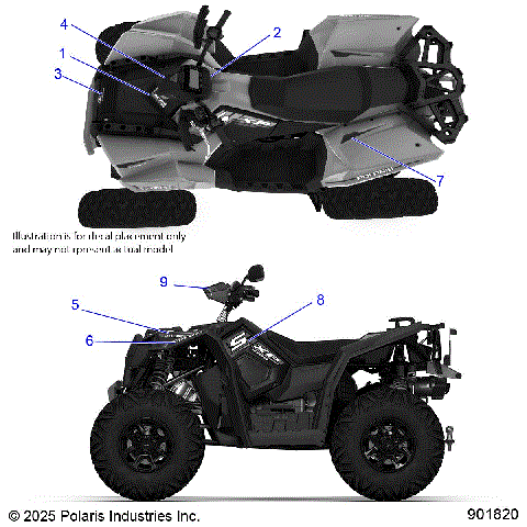 BODY, DECALS, GRAPHIC - A26SGE95CB/EB (901820)