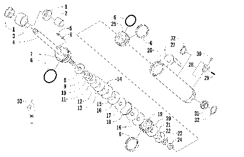 REAR SUSPENSION REAR ARM SHOCK ABSORBER [99494]