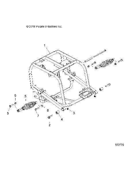 SUSPENSION, REAR SWING ARM - A17HAA15A7/B7 (100776)