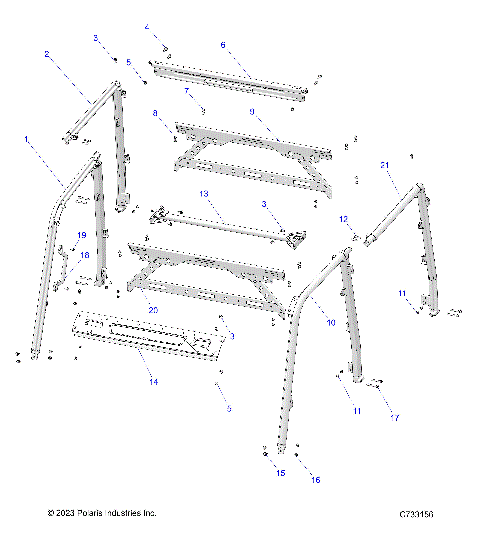 CHASSIS, CAB FRAME - R25M4U57Z5/B5/Z6/B6 (C733156)