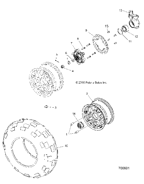 WHEELS, FRONT - Z16VHA57FJ (700601)