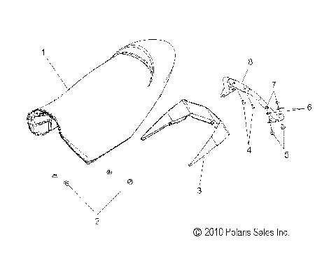BODY, SEAT ASM. - S11PD7FSL (49SNOWSEAT11FSTSBLX)