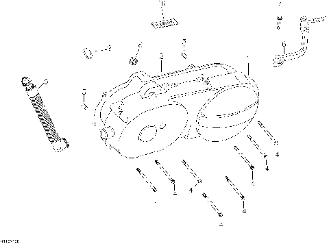 01- Crankcase Cover, Left