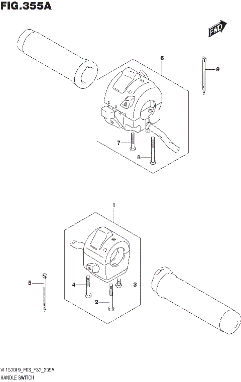 HANDLE SWITCH (VL1500BL9 E03)