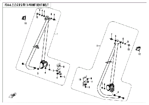 接続ロッド 4 個プレーンベアリング ASSY 付き CF CF800 ATV UTV