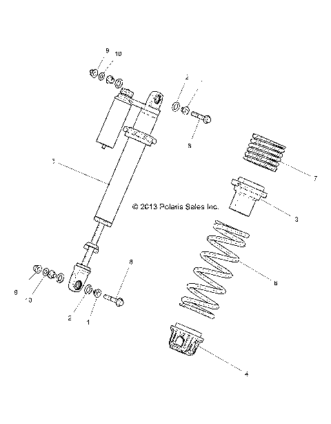 SUSPENSION, FRONT SHOCK MOUNTING - Z16VDE99FM/NM (49RGRSHOCKMTG14RZR1000)