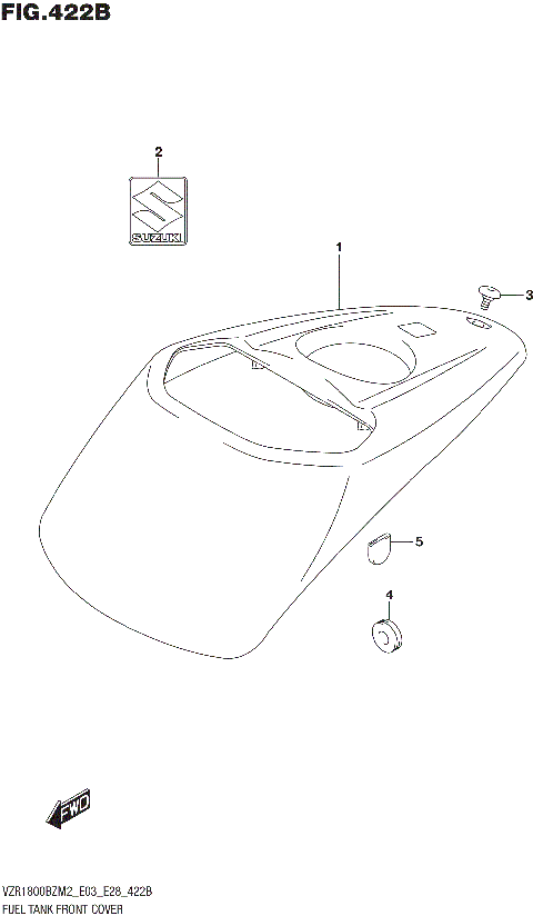 FUEL TANK FRONT COVER
