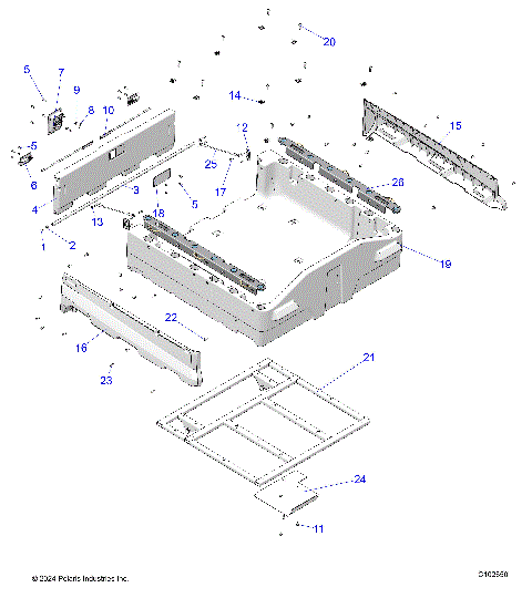 BODY, DUMP BOX - A25SKE57C1/CK/E1/EK (C102650)