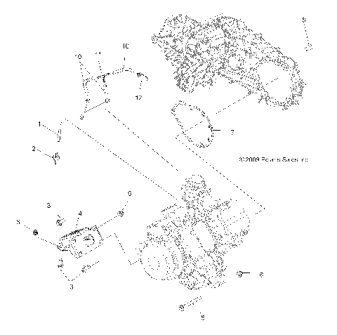 ENGINE, MOUNTING - A10LH46AX/AZ (49ATVENGINEMTG10SP400)