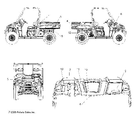 BODY, DECALS - R09HH50AG/AR (49RGRDECAL095004X4)