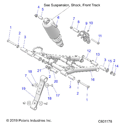 SUSPENSION, TORQUE ARM, FRONT - S21EEC8RS ALL OPTIONS (C601178)