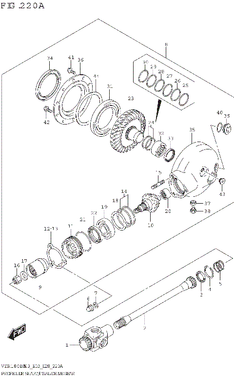 PROPELLER SHAFT/FINAL DRIVE GEAR