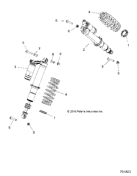 SUSPENSION, FRONT SHOCK MOUNTING - Z17VBE99AR/AL/AE (701823)