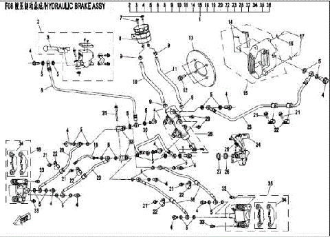 HYDRAULIC BRAKE ASSY