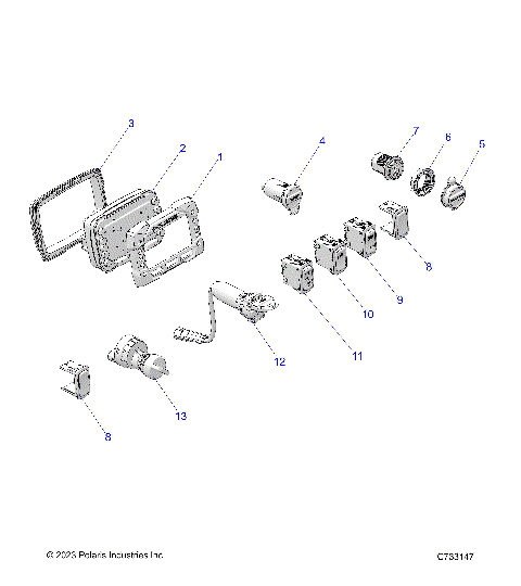 ELECTRICAL, DASH INSTRUMENTS - R25MAE57D5 (C733147)