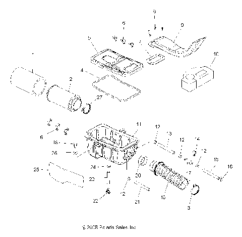 ENGINE, AIR INTAKE SYSTEM - A10MH50AJ/AX/AZ (49ATVAIRBOX08SP500)