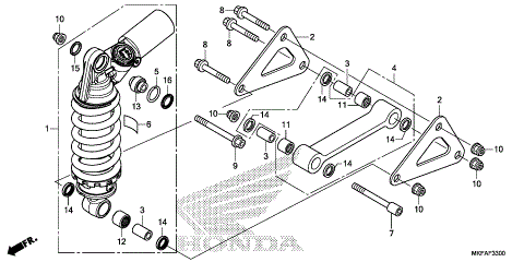 REAR SHOCK ABSORBER