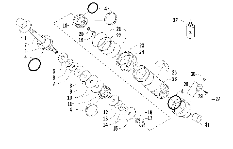 REAR SUSPENSION FRONT ARM SHOCK ABSORBER [92234]