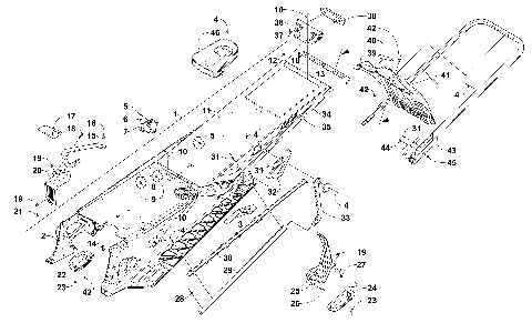 TUNNEL, REAR BUMPER, AND SNOWFLAP ASSEMBLY [103566]