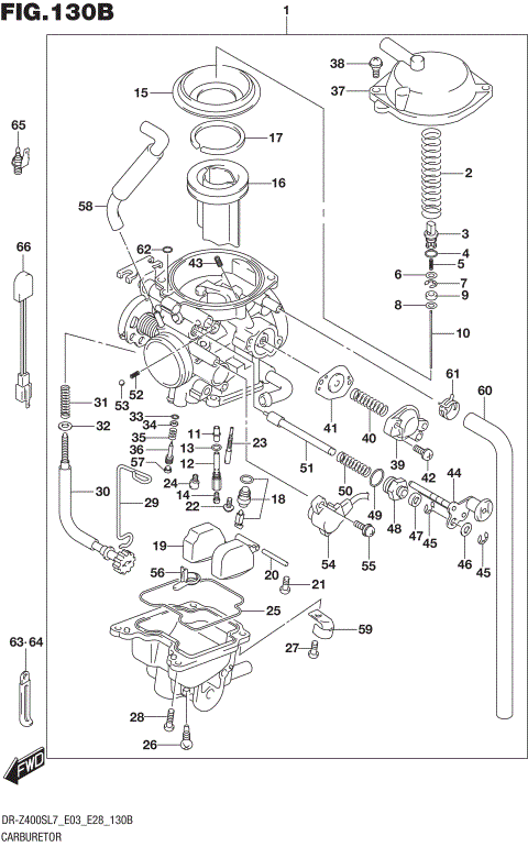 CARBURETOR (DR-Z400SL7 E28)