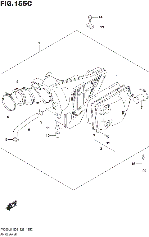 AIR CLEANER (RV200L8 E33)