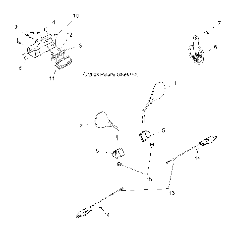 ELECTRICAL, TURN SIGNALS, HORN and MIRRORS - R10VH76FX (49RGRTURNSIG10RZRI)