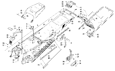 TUNNEL, REAR BUMPER, AND SNOWFLAP ASSEMBLY [99410]