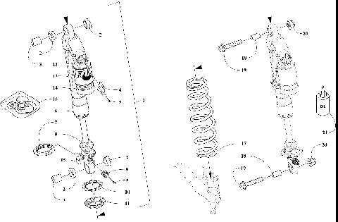 FRONT SUSPENSION SHOCK ABSORBER ASSEMBLY [107122]