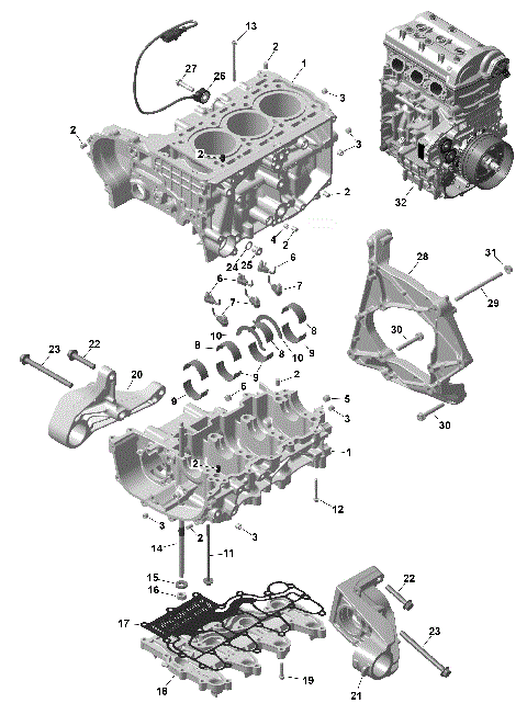 01- ROTAX - Crankcase