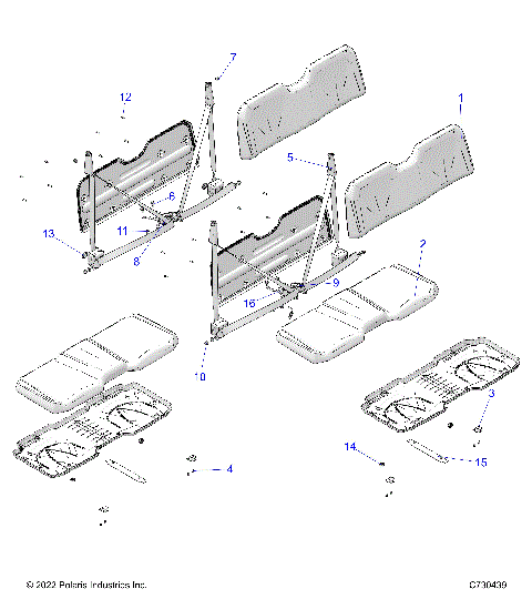 BODY, SEAT - D23M4A57B4/G57B4/U57B4/W57B4 (C730439)