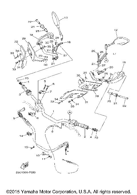 STEERING HANDLE CABLE