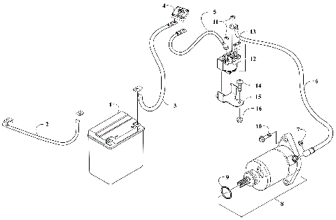 BATTERY AND STARTER ASSEMBLY [302351]