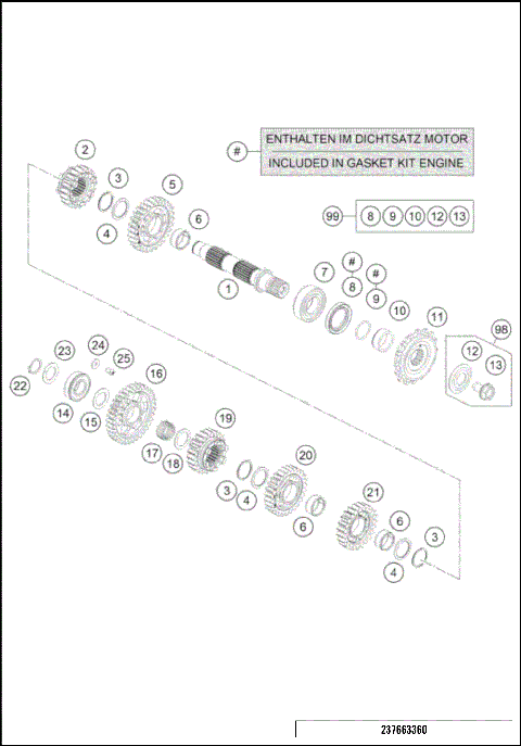 TRANSMISSION II - COUNTERSHAFT