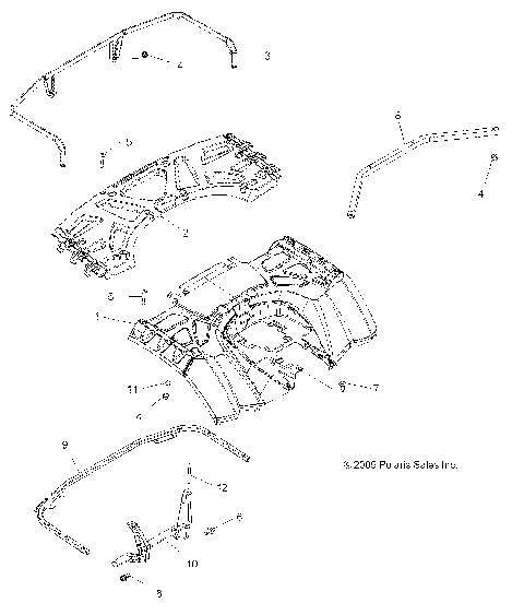 BODY, REAR CAB and REAR RACK - A09ZN55AL/AQ/AS/AT/AX (49ATVCABRR09SPXP850)